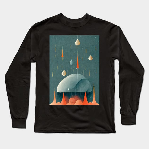 Meteor Shower Long Sleeve T-Shirt by deificusArt